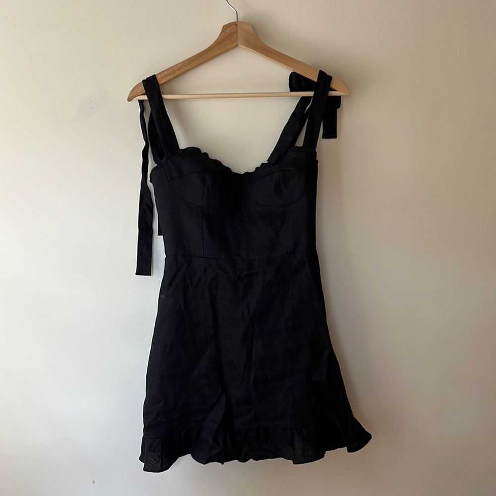 Reformation Desiree linen minidress